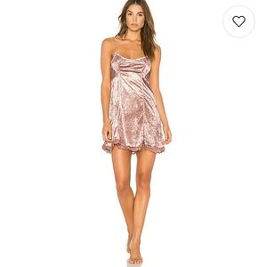 Free People Intimates Mauve Velvet Slip Dress